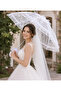 مظلة العروس لالتقاط الصور، إكسسوار مكمل بتصميم دانتيل أنيق - 6