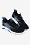 Unisex Black Blue Light Sole Breathable Comfortable Sports Shoes - 2