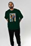 For Dog Lovers 56 Front Dog Printed Green Oversize T-Shirt 100% Cotton Unisex Dog Lover Premium Design - 7