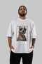 For Dog Lovers 49 Front Dog Printed White Oversize T-Shirt 100% Cotton Unisex Dog Lover Premium Design - 6