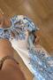 Blue Dress with Window Detail - 5