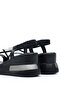 Bln 310 Sandals with Stone Band Detail and Elastic Ankle Strap - 4