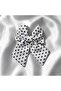 2-Pack Black and White Polka Dot Bow Hair Clip Clip-On Hairpin Hair Accessory - 3