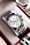 Original 2 Year Warranty Men's Wristwatch Steel Band 3 Atm Water Resistant - 2