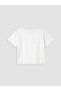 Gencc Quality Kayık Yaka Oversize Soft Touch Women's T-Shirt - 7