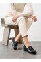 Women's black genuine leather orthopedic sole lightweight daily shoes - 4