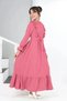 Young Girl Aerobin Linen Fabric Full Length Hijab Dress Gilet - 4