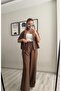 Short Sleeve Jacket and Pants Set with Waist Tie Strings - 3