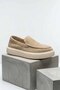 Men's Sand Suede Slip-On Shoes - Casual Comfortable Sole Loafers - 2