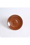Orange Clay Ceramic Coffee Cup 140 ml, orange, with a practical handle - 3
