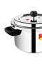 Svachh Deluxe Alpha Stainless Steel Pressure Cooker Silver/Black 4Liters - 4