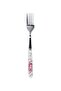 6-Piece Dinner Fork Set White/Pink - 3