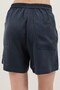 Navy Blue 100% Lyocell Shirt Shorts Women's Set - 5