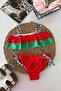 My Little One's Cicileri Watermelon Patterned Girls' 2-Piece Swimsuit Bikini Set - Red - 3