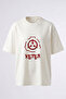 Scp Keter Design Back Printed Cotton White Oversize T-Shirt