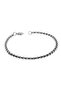 Silver Color Interlocking Albanian Elevator Unisex Men's Steel Bracelet - 2804