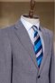 Navy Blue Textured Italian Style Slim Fit Men's Blazer Jacket - 3