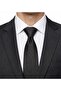 Black Patterned Tie - 4