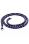 Square Albanian Steel Necklace 6mm- Black - Black - 2
