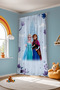Frozen Friendship Patterned Children's Baby Room Background Curtain (Single Panel Pricing) - 4