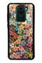 Xiaomi Redmi Note 9 Glossy Phone Case with Floral Tapestry Design