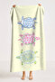Children's Beach Towel with Sea Turtle Figure - Pastel Marine Quick-Drying Microfiber Towel - 6