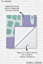 Children's Beach Towel with Crocodile Figure - Modern Pastel Lilac Unisex Quick-Drying Microfiber Towel - 8