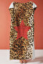 Leopard Star Beach Towel - Bohemian Red Brown Pool Sea Quick Drying Microfiber Towel - 2