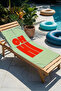 Retro Oh Hi Lettering Typographic Beach Towel - Modern Mint Orange Pool Sea Quick Dry Beach Cover-Up - 4