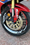 Custom Compatible Rim Strip Sticker Kit for Honda Cbr 600Rr (Red-White)