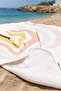 Rainbow Themed Pastel Girl's Beach Towel - Bohemian Pink Blue Quick-Dry Microfiber Towel - 5