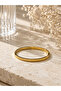 Serenor Elisia Gold Color Minimal Patterned Handcuff Bracelet – Elegant Women's Bracelet - 2