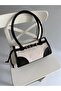 Tunus Model Hand and Women's Shoulder Bag Linen Black