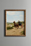 Coach Trip on a Country Road Painting - Vintage Patterned Frame - Slim Model