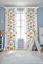 Smiling Sky Patterned Children's Baby Room Background Curtain (Single Wing Pricing)
