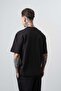Men's Regular Fit T-Shirt with Stripe Detail Black - 3