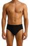 10 Pieces of 100% Cotton Black Men's Briefs – Breathable, Comfortable Fit - 2