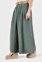 Relaxed Fit High Waist Wide Leg Linen Trousers Pants 7544 - 4
