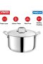 Platinum Triply Stainless Steel Biryani/Sauce Pot with Lid - 11 Liters, 30 cm - 4