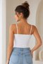 Women's Viscose 5-Piece Undershirt with Rope Straps & Lace Detail - 5