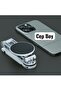 Aluminum Desktop Phone Stand with Mechanical Arm - 360 °   Rotatable Foldable Live Streaming Holder, Premium Bracket with Strong Magnet Compatible with Magsafe and All Smartphones - 4