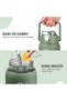56oz Glass Water Bottles with Straw, Motivational Glass Bottle with Silicone Sleeve and Time Marker, Leakproof Large Glass Water Jug for Gym Home Office,Olive - 5