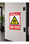 Warning Fire Hazard Sign Pvc Dekota Signage 25X35 cm Uv Printing Easy to Mount Dekota Pvc