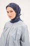 وشاح تينسل مونار بنمط أزرق منتصف الليل 90x90 - 3
