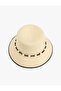 Bucket Straw Hat with Bead Detail - 2