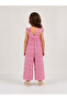 Kız Çocuk Çiçekli Tulum - 2