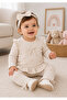 Bow Detailed Baby Girl Set (Bandana Not Included)