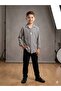 Ribbed Casual Special Occasion Boys' 2-Piece Set with Chain Accessories - 3
