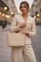 26Yc3006 Women's Shoulder Bag Beige