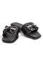 Bln 138 Flat Sole Slippers with Bow and Stone Detail - 3